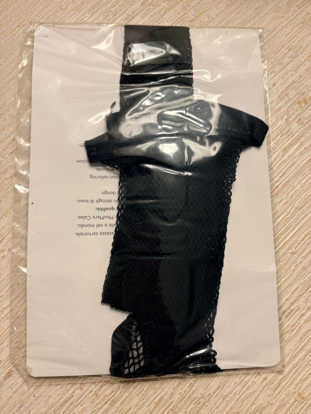 NWT Max Mara Black Fishnet Tights Size M/L Made in Italy - Picture 6 of 13